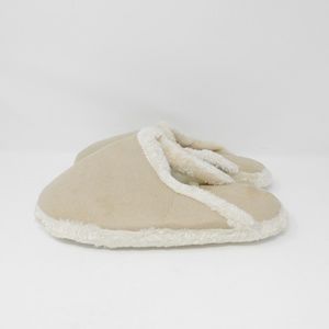 Fur Lined Polyester Slippers Memory Foam NWOT